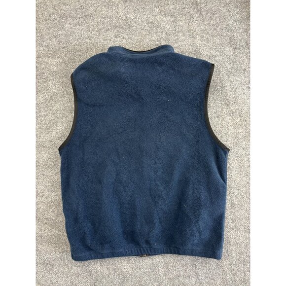 New Belgium Brewing Vest Mens XL Blue Fleece Full Zip Sportex Brewery Beer Promo - Picture 7 of 7